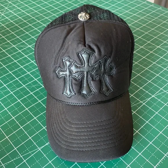 帽子 CHROME HEARTS Green Cemetery Trucker 帽子 CHROME HEARTS Green Cemetery Trucker Chrome Hearts